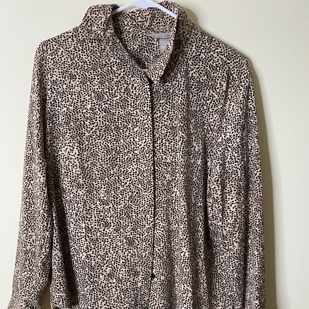 H&M Leopard Print Blouse